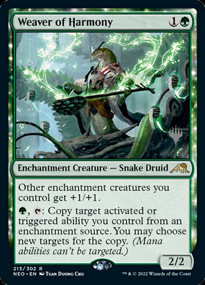Weaver of Harmony (Promo Pack) [Kamigawa: Neon Dynasty Promos] MTG Single Magic: The Gathering | Red Claw Gaming