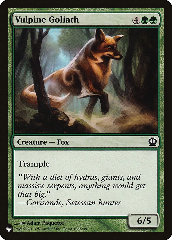 Vulpine Goliath [The List] MTG Single Magic: The Gathering | Red Claw Gaming