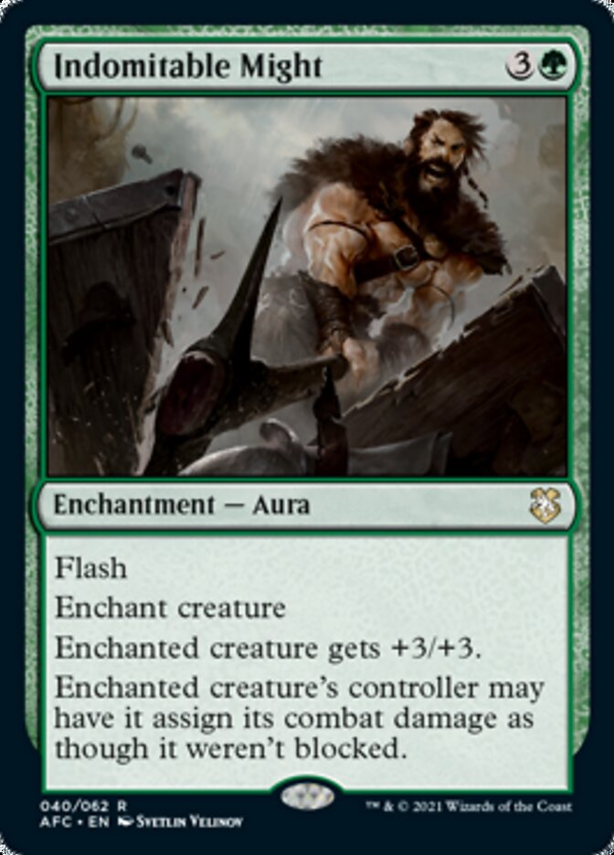 Indomitable Might [Dungeons & Dragons: Adventures in the Forgotten Realms Commander] MTG Single Magic: The Gathering | Red Claw Gaming