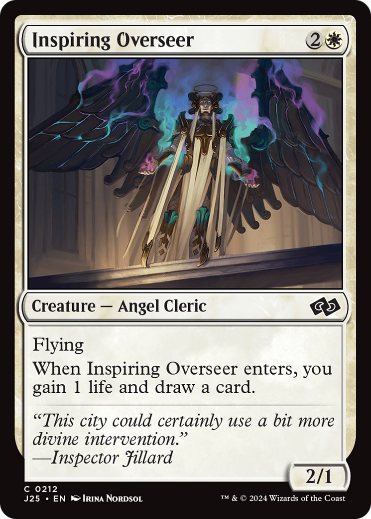 Inspiring Overseer [Foundations Jumpstart] MTG Single Magic: The Gathering | Red Claw Gaming
