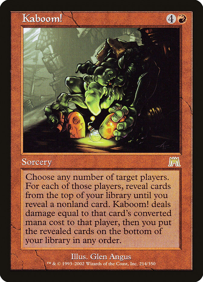 Kaboom! [Onslaught] MTG Single Magic: The Gathering | Red Claw Gaming