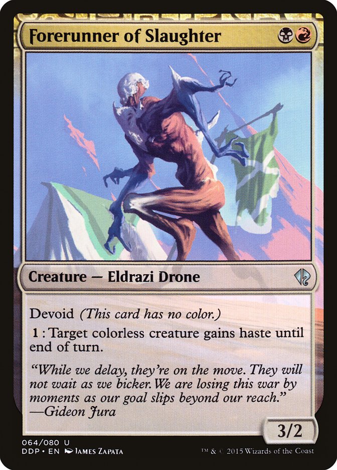 Forerunner of Slaughter [Duel Decks: Zendikar vs. Eldrazi] MTG Single Magic: The Gathering | Red Claw Gaming