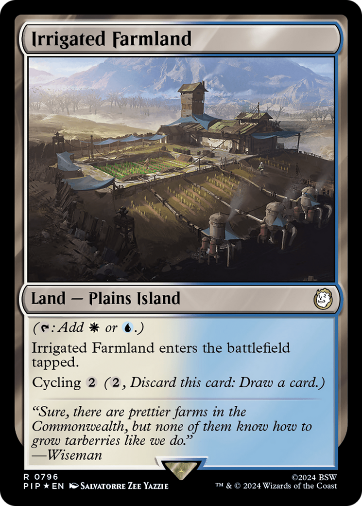 Irrigated Farmland (Surge Foil) [Fallout] MTG Single Magic: The Gathering    | Red Claw Gaming