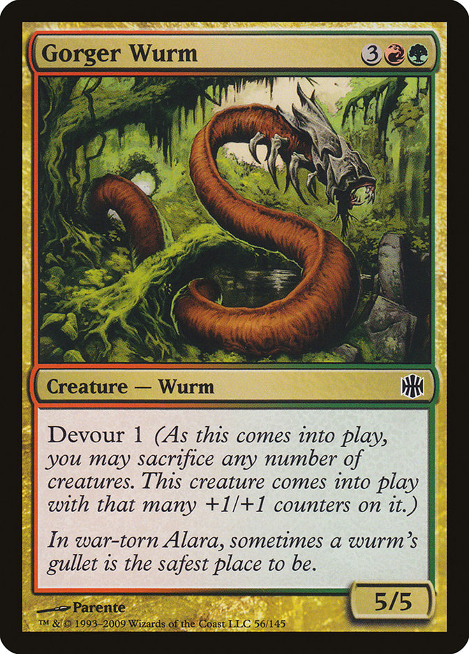 Gorger Wurm [Alara Reborn] MTG Single Magic: The Gathering | Red Claw Gaming