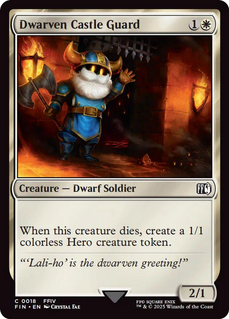 Dwarven Castle Guard [FINAL FANTASY] MTG Single Magic: The Gathering | Red Claw Gaming