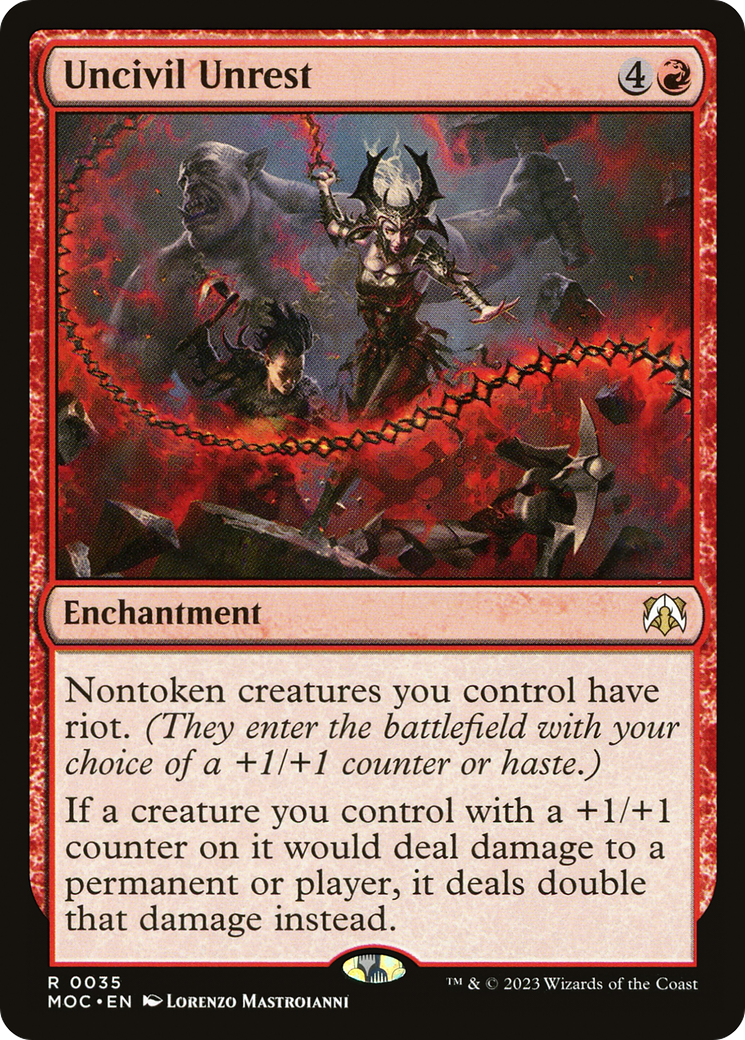 Uncivil Unrest [March of the Machine Commander] MTG Single Magic: The Gathering | Red Claw Gaming