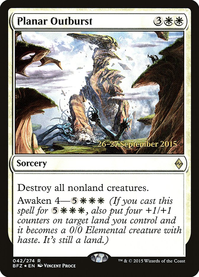 Planar Outburst [Battle for Zendikar Prerelease Promos] MTG Single Magic: The Gathering | Red Claw Gaming