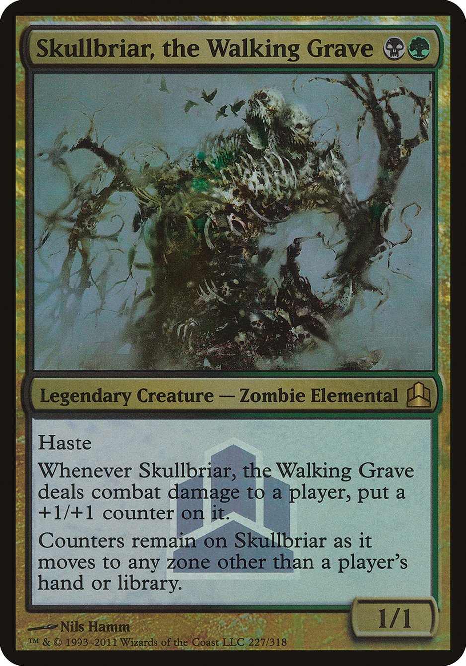 Skullbriar, the Walking Grave (Launch) (Oversized) [Commander 2011 Oversized] MTG Single Magic: The Gathering | Red Claw Gaming