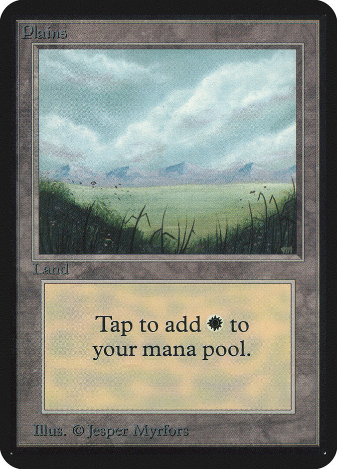 Plains (286) [Alpha Edition] MTG Single Magic: The Gathering | Red Claw Gaming