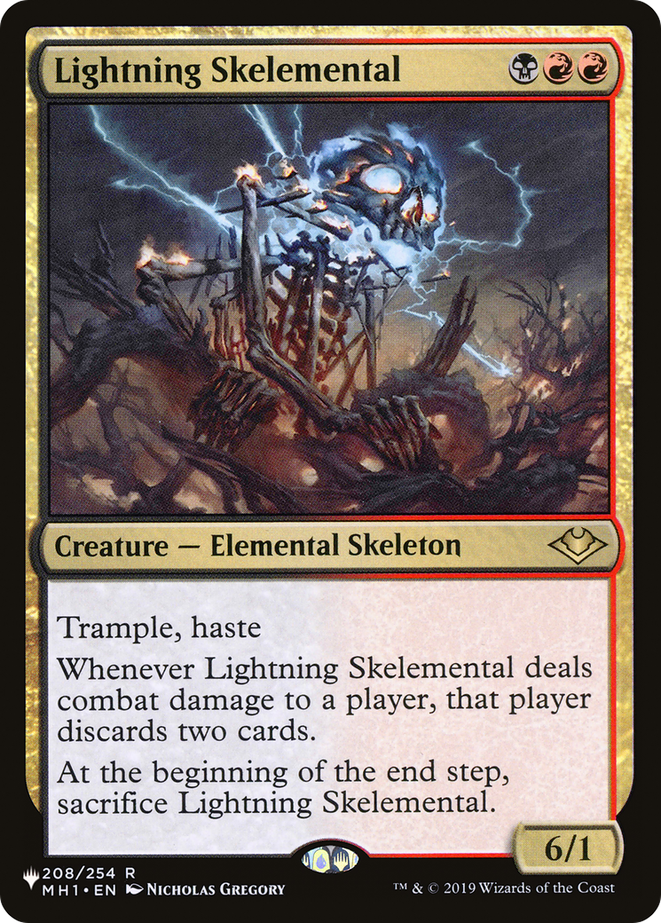 Lightning Skelemental [The List] MTG Single Magic: The Gathering | Red Claw Gaming