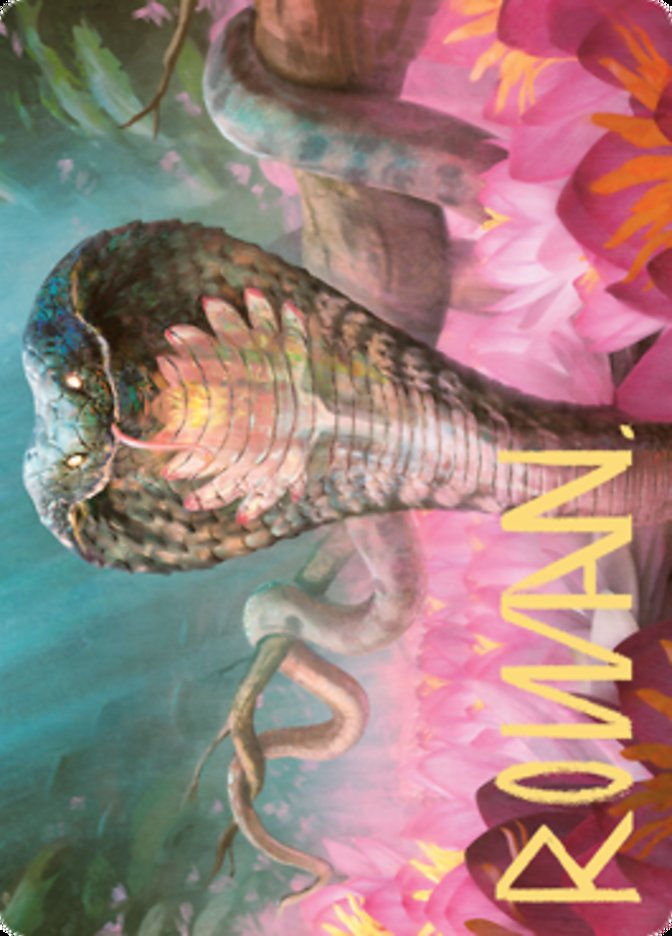 Lotus Cobra Art Card (Gold-Stamped Signature) [Zendikar Rising Art Series] MTG Single Magic: The Gathering | Red Claw Gaming