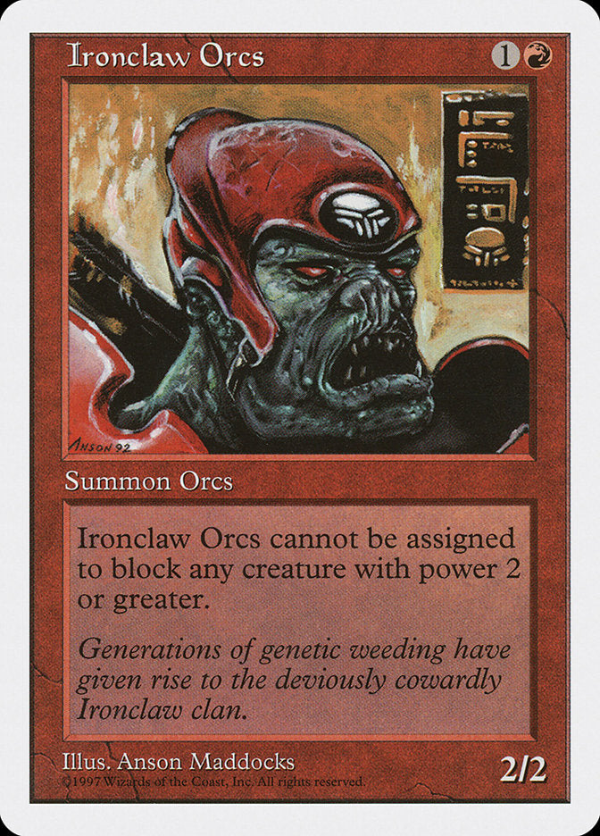 Ironclaw Orcs [Fifth Edition] MTG Single Magic: The Gathering | Red Claw Gaming