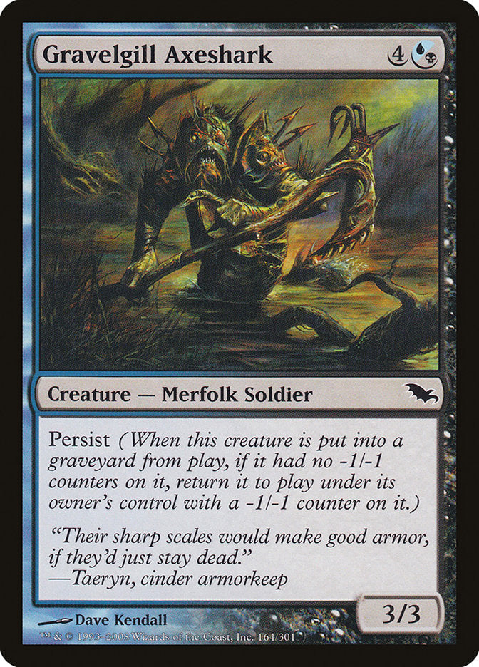 Gravelgill Axeshark [Shadowmoor] MTG Single Magic: The Gathering | Red Claw Gaming
