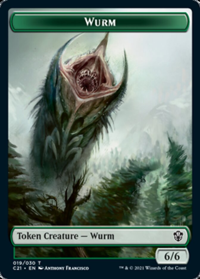Wurm // Kraken Double-Sided Token [Commander 2021 Tokens] MTG Single Magic: The Gathering | Red Claw Gaming