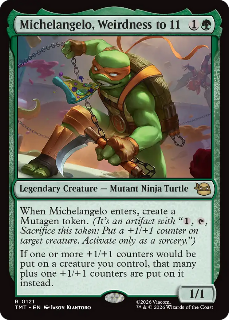 Michelangelo, Weirdness to 11 [Teenage Mutant Ninja Turtles] MTG Single Magic: The Gathering | Red Claw Gaming