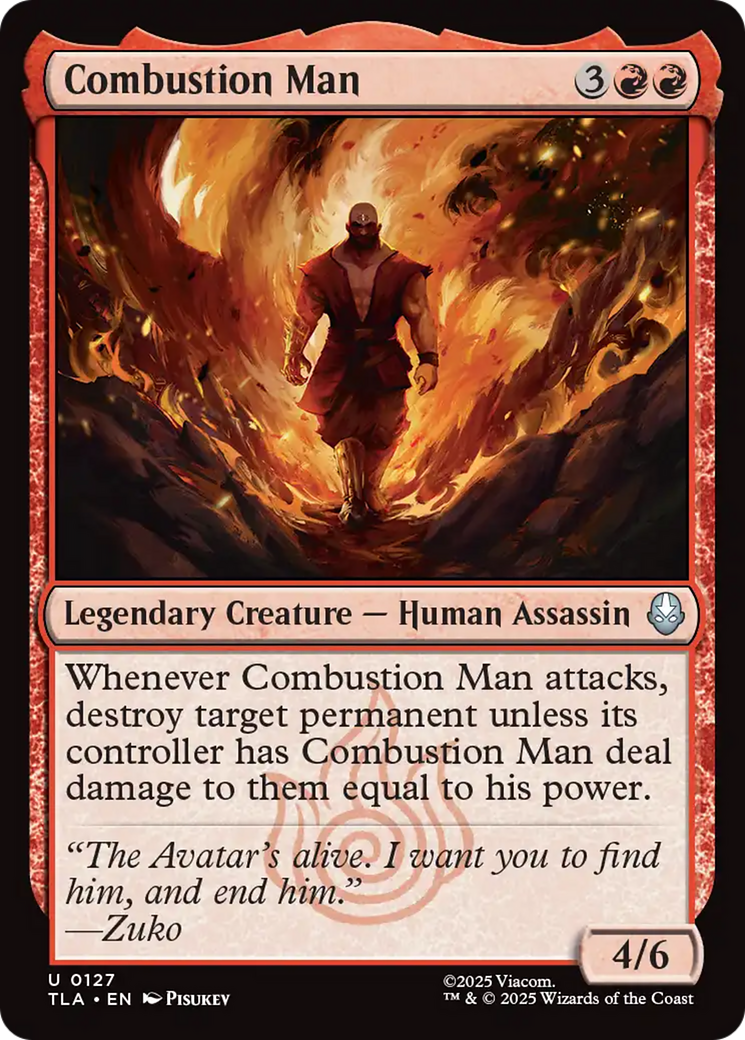 Combustion Man [Avatar: The Last Airbender] MTG Single Magic: The Gathering | Red Claw Gaming