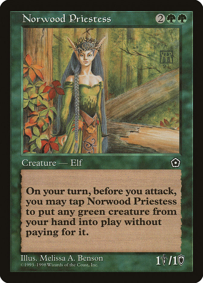 Norwood Priestess [Portal Second Age] MTG Single Magic: The Gathering | Red Claw Gaming