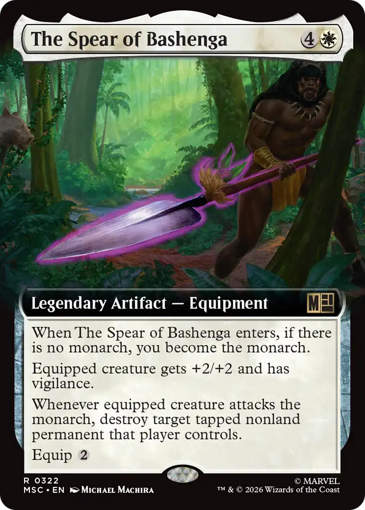 The Spear of Bashenga (Extended Art) [Marvel Super Heroes Commander] | Red Claw Gaming