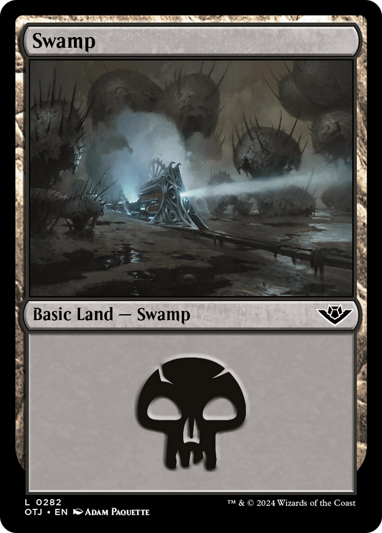 Swamp (0282) [Outlaws of Thunder Junction] MTG Single Magic: The Gathering | Red Claw Gaming