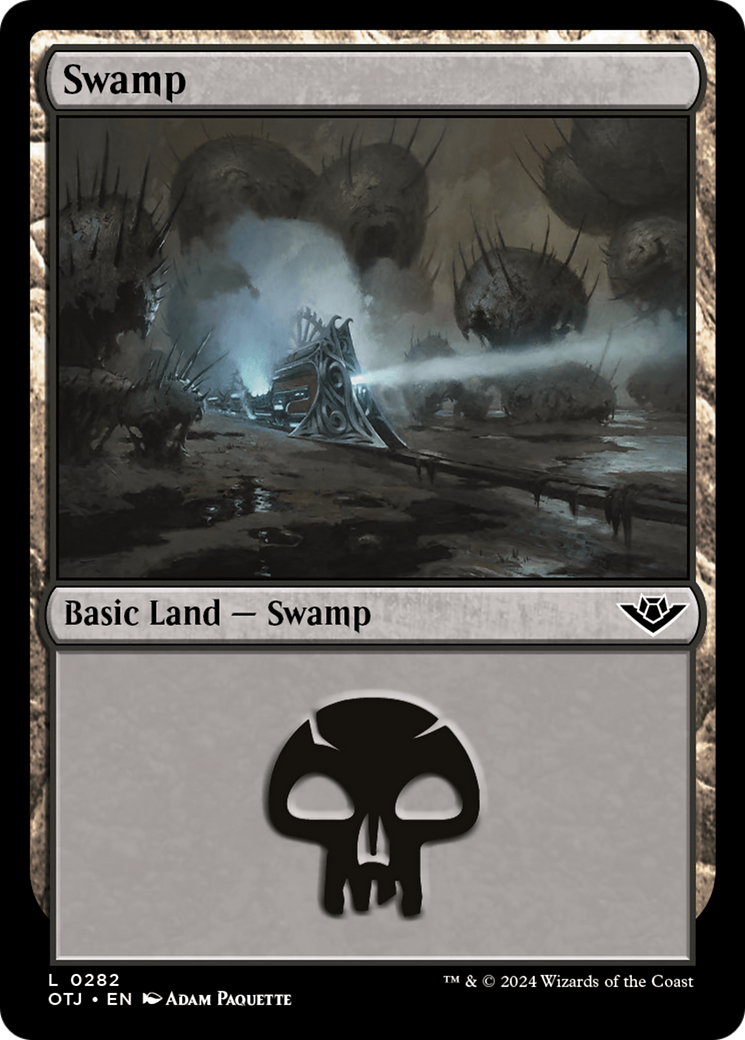 Swamp (0282) [Outlaws of Thunder Junction] MTG Single Magic: The Gathering    | Red Claw Gaming