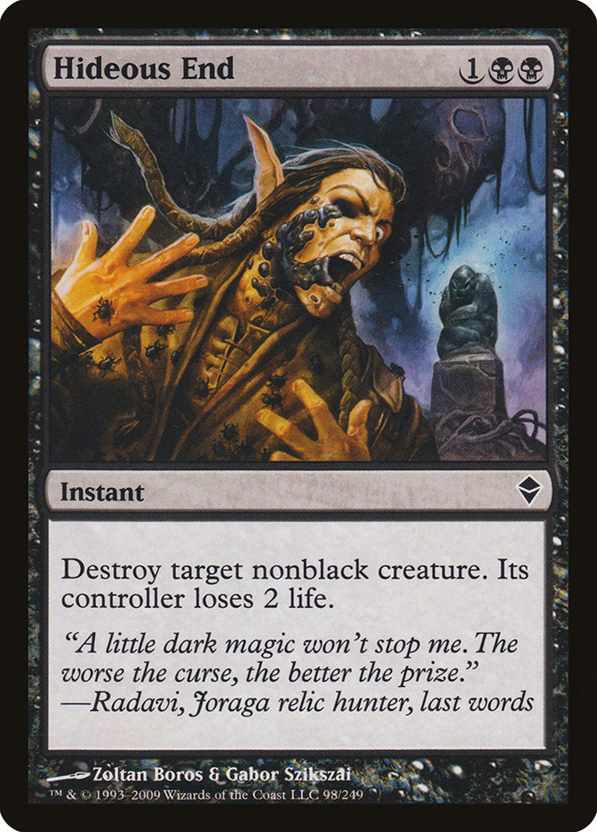 Hideous End [Zendikar] MTG Single Magic: The Gathering | Red Claw Gaming