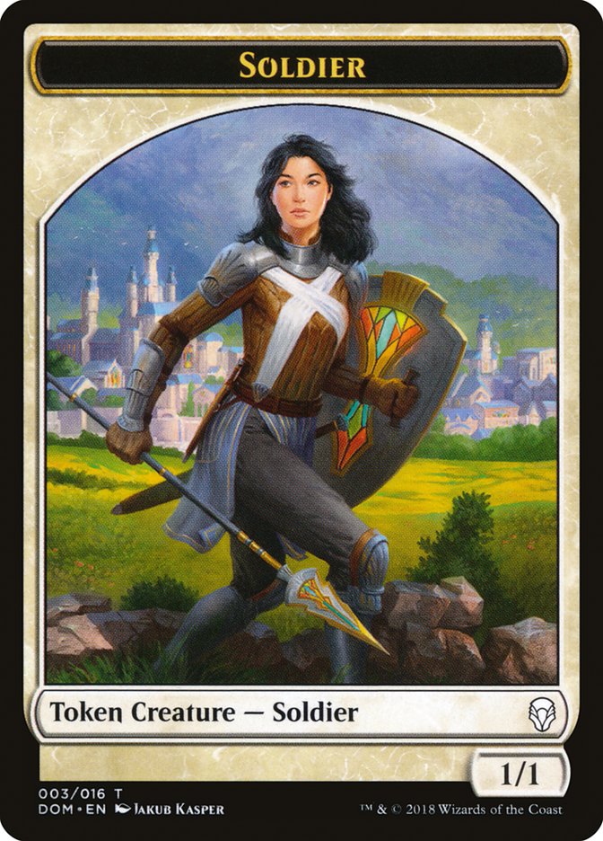 Soldier Token [Dominaria Tokens] MTG Single Magic: The Gathering | Red Claw Gaming