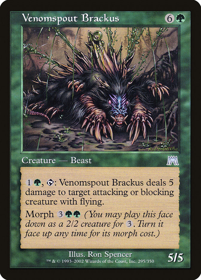 Venomspout Brackus [Onslaught] MTG Single Magic: The Gathering | Red Claw Gaming