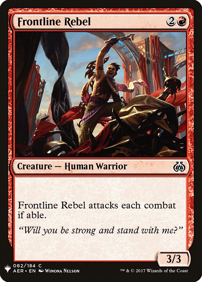 Frontline Rebel [Mystery Booster] MTG Single Magic: The Gathering | Red Claw Gaming