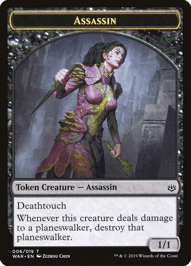 Assassin Token [War of the Spark Tokens] MTG Single Magic: The Gathering | Red Claw Gaming