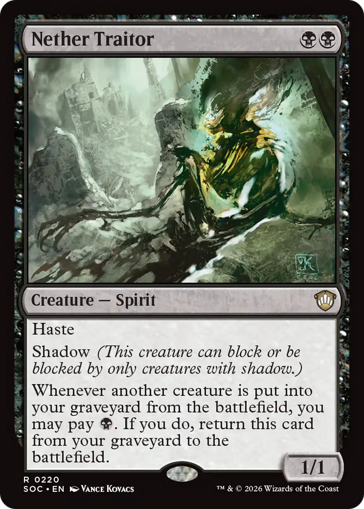 Nether Traitor [Secrets of Strixhaven Commander] MTG Single Magic: The Gathering | Red Claw Gaming