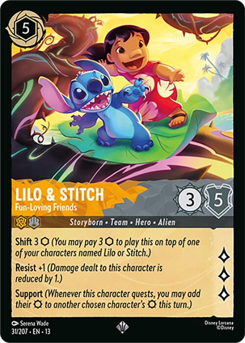 Lilo & Stitch - Fun-Loving Friends (31/204) [Attack of the Vine!] | Red Claw Gaming