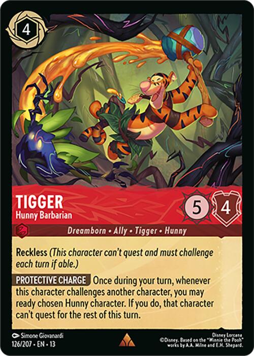 Tigger - Hunny Barbarian (126/204) [Attack of the Vine!] | Red Claw Gaming