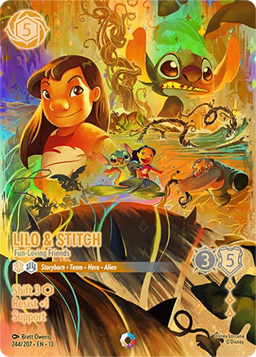 Lilo & Stitch - Fun-Loving Friends (Iconic) (244/204) [Attack of the Vine!] | Red Claw Gaming