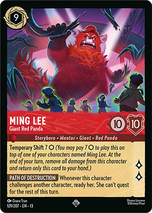 Ming Lee - Giant Red Panda (129/204) [Attack of the Vine!] | Red Claw Gaming