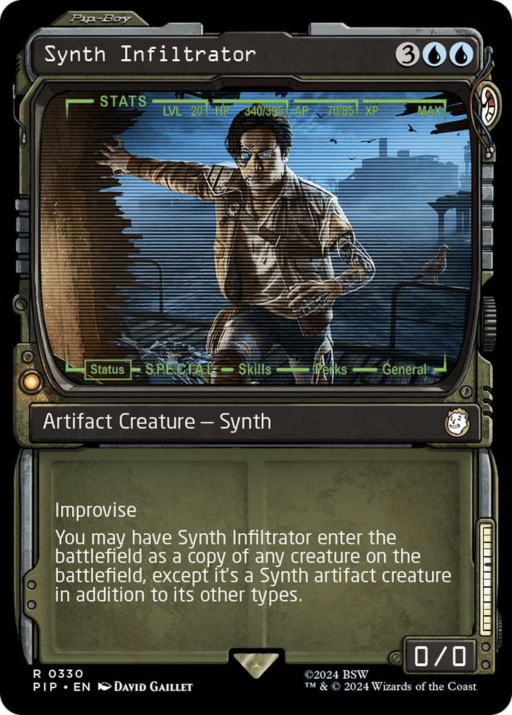Synth Infiltrator (Showcase) [Fallout] MTG Single Magic: The Gathering | Red Claw Gaming