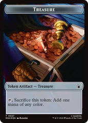 Treasure (027) // Bird (021) Double-Sided Token (Surge Foil) [Marvel Super Heroes Commander Tokens] | Red Claw Gaming