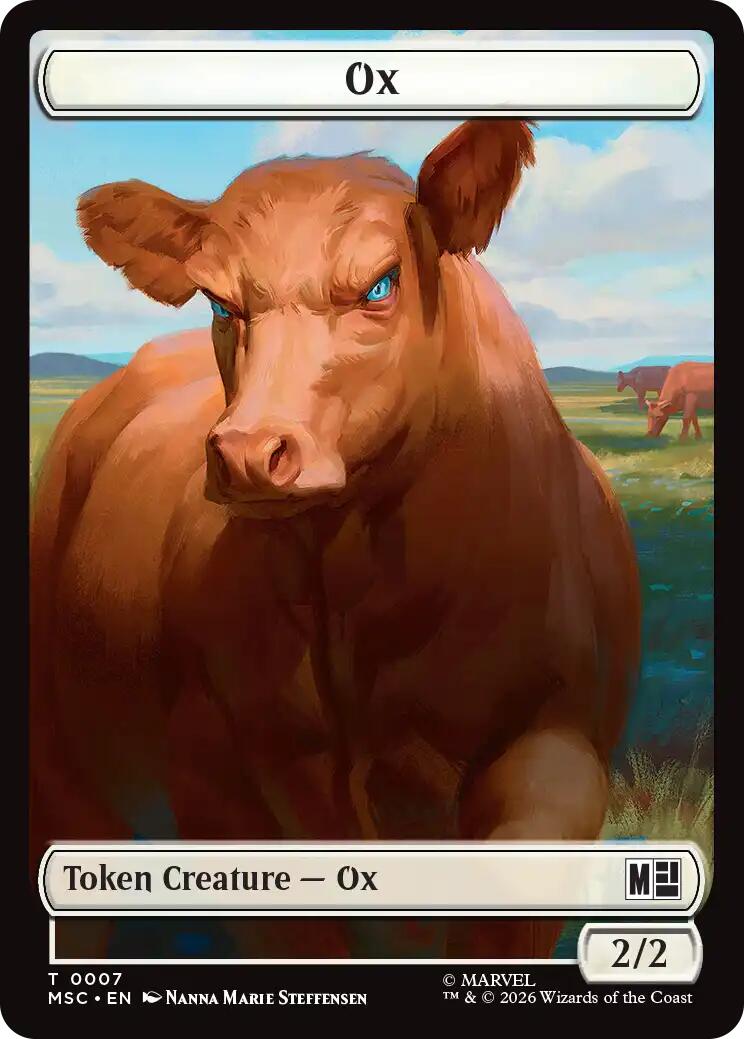 Ox // Vibranium Double-Sided Token [Marvel Super Heroes Commander Tokens] | Red Claw Gaming