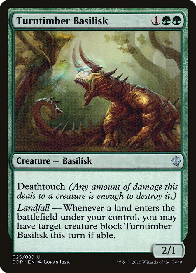 Turntimber Basilisk [Duel Decks: Zendikar vs. Eldrazi] MTG Single Magic: The Gathering | Red Claw Gaming