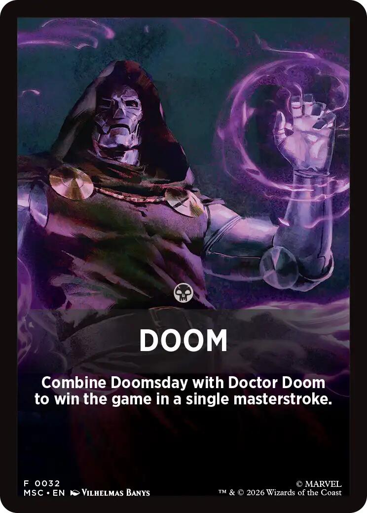 Doom Theme Card [Marvel Super Heroes Commander] MTG Single Magic: The Gathering | Red Claw Gaming