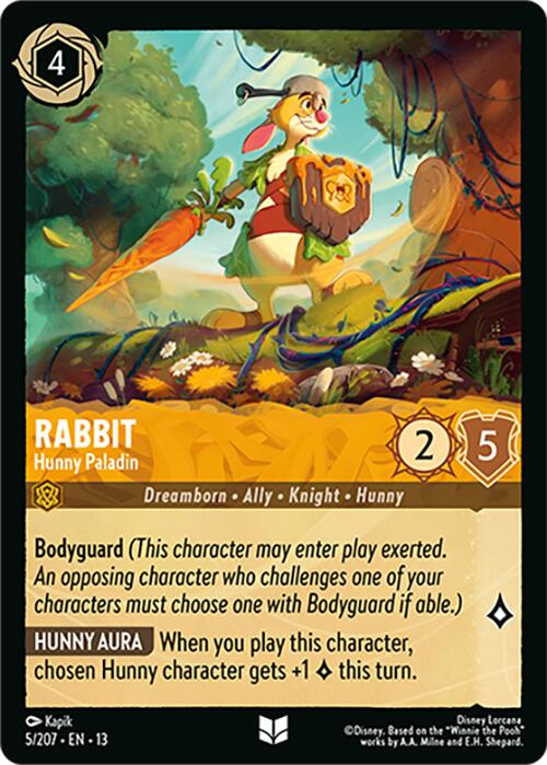 Rabbit - Hunny Paladin (5/207) [Attack of the Vine!] | Red Claw Gaming