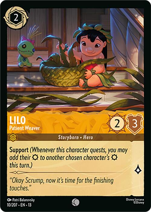 Lilo - Patient Weaver (10/207) [Attack of the Vine!] | Red Claw Gaming