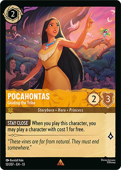Pocahontas - Guiding the Tribe (12/207) [Attack of the Vine!] | Red Claw Gaming