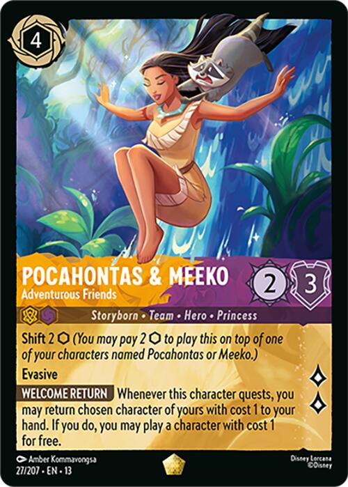 Pocahontas & Meeko - Adventurous Friends (27/207) [Attack of the Vine!] | Red Claw Gaming