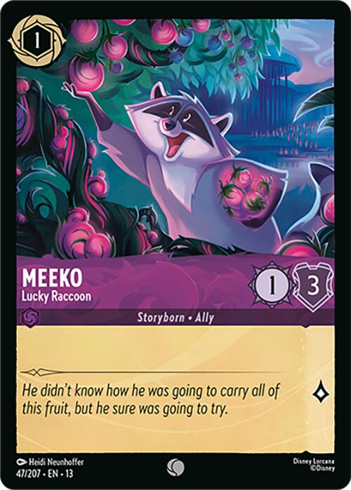 Meeko - Lucky Raccoon (47/207) [Attack of the Vine!] | Red Claw Gaming