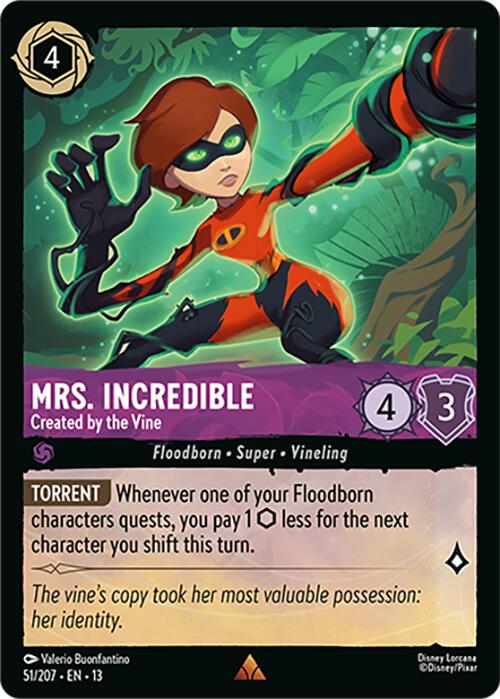 Mrs. Incredible - Created by the Vine (51/207) [Attack of the Vine!] | Red Claw Gaming