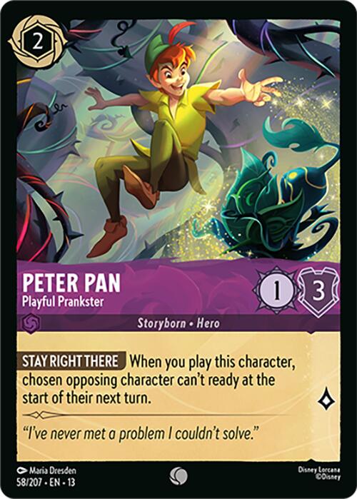 Peter Pan - Playful Prankster (58/207) [Attack of the Vine!] | Red Claw Gaming