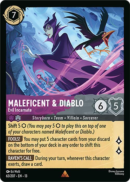 Maleficent & Diablo - Evil Incarnate (63/207) [Attack of the Vine!] | Red Claw Gaming