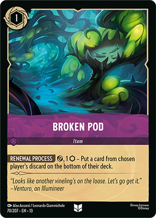Broken Pod (70/207) [Attack of the Vine!] | Red Claw Gaming