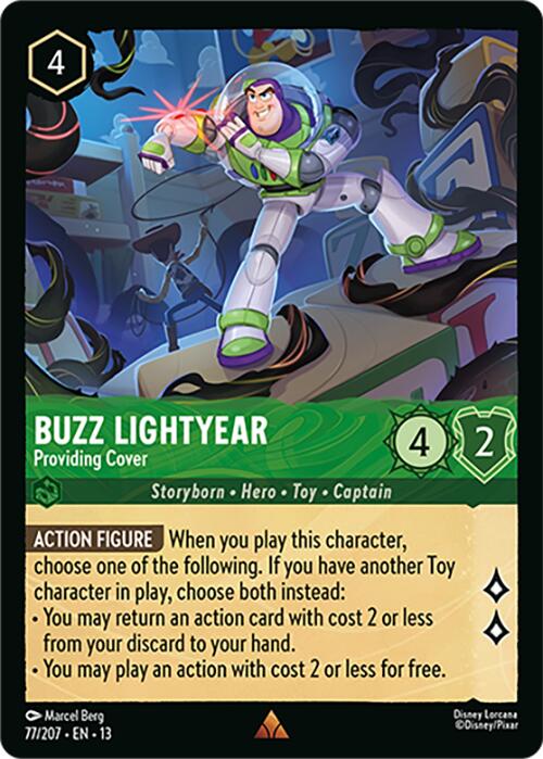 Buzz Lightyear - Providing Cover (77/207) [Attack of the Vine!] | Red Claw Gaming