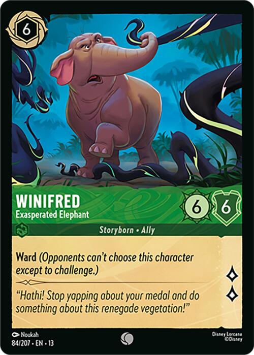 Winifred - Exasperated Elephant (84/207) [Attack of the Vine!] | Red Claw Gaming